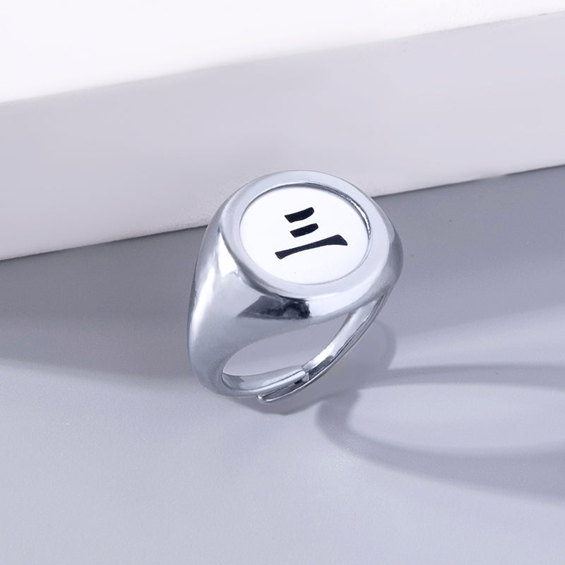 Cosplay Anime Akatsuki Member Sign Ring — packaging