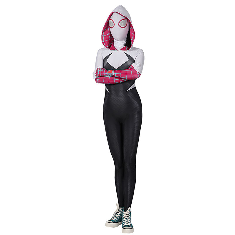Spider-Woman Gwen Stacy Jumpsuit Cosplay Costume — side view