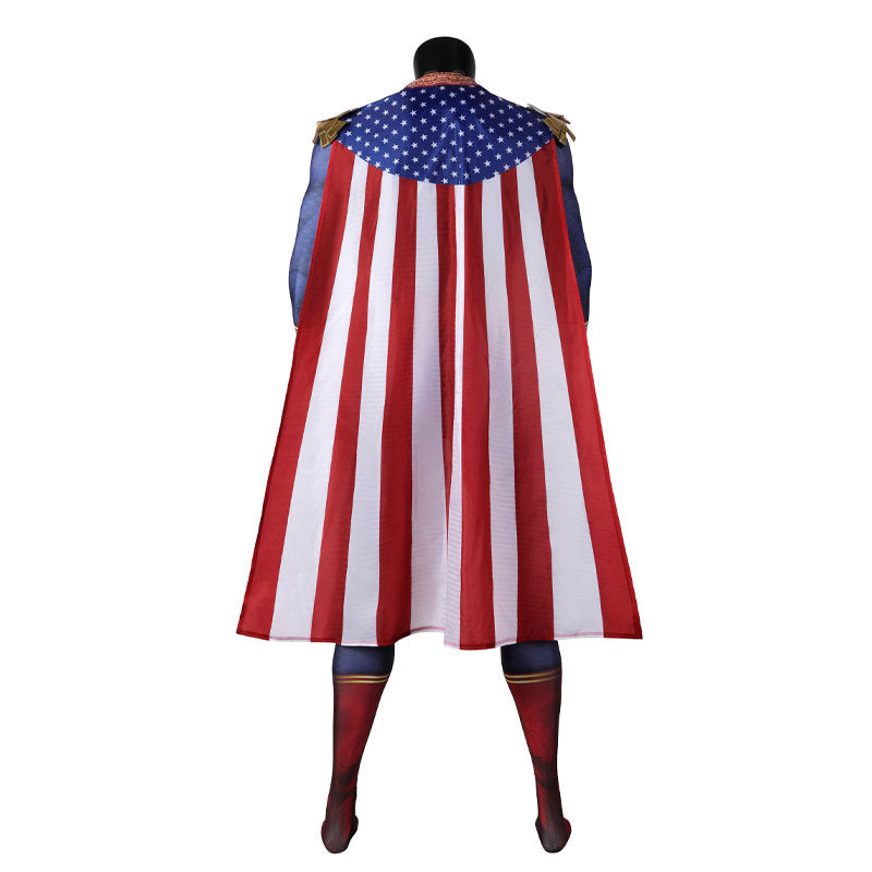 The Boys Homelander Fullset Jumpsuit Cosplay Costume — side view