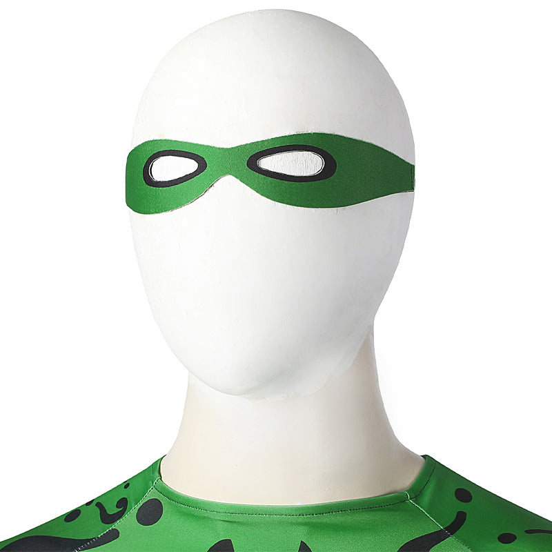 Batman Forever The Riddler Jumpsuit Cosplay Costume — detail