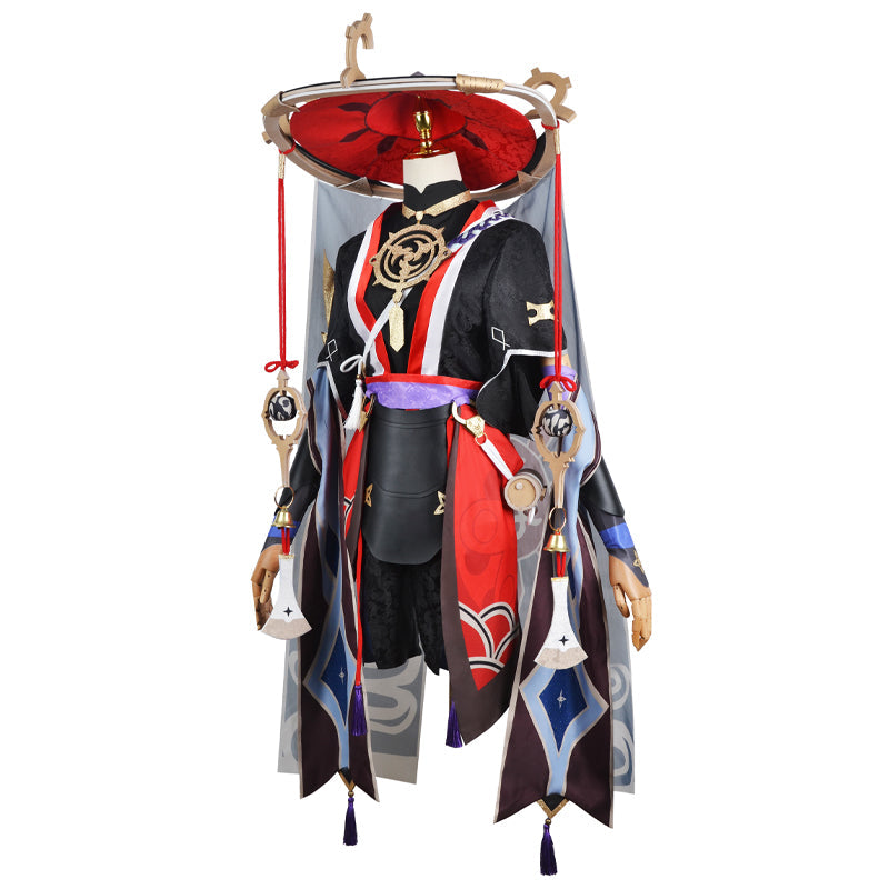 Genshin Impact Scaramouche Cosplay Costume — scale reference