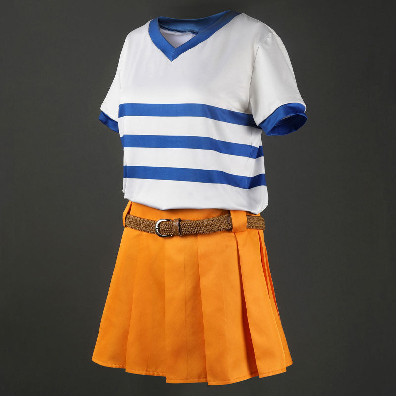 One Piece Nami Fullset T-Shirt Cosplay Costumes — side view