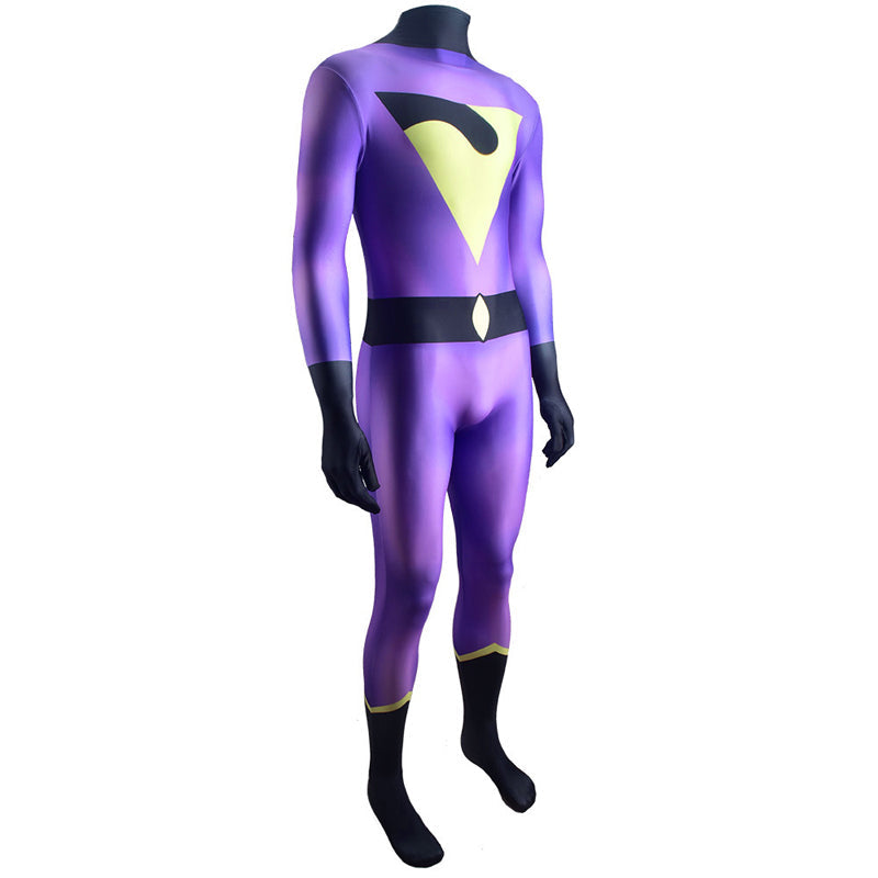 The Wonder Twins Jayna Jumpsuit Cosplay Costumes — side view