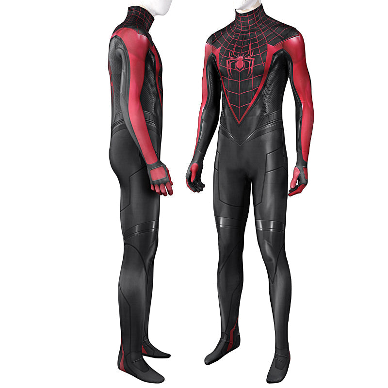 Spider-Man PS5 Miles Morales Jumpsuit Cosplay Costume — side view