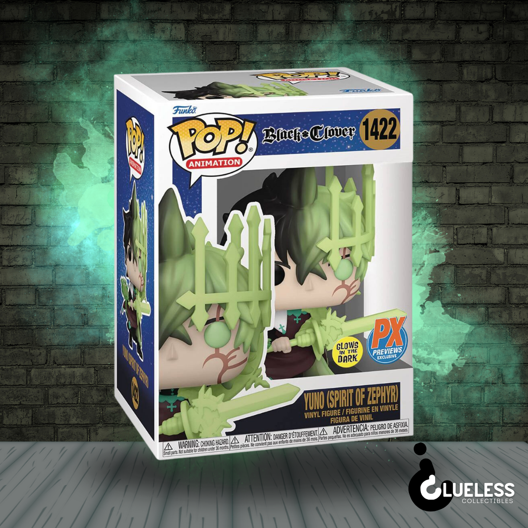 Yuno Spirit of Zephyr Glow-in-the-Dark Funko Pop-PX Previews Exclusive! — side view