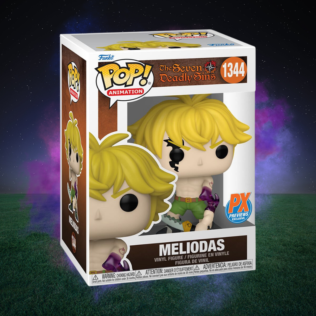 Meliodas Demon Mode Funko Pop (Non-Chase) - Previews Exclusive — back view