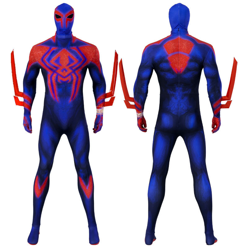Spider-Verse Spider-Man 2099 Miguel O'Hara Cosplay Costume — side view
