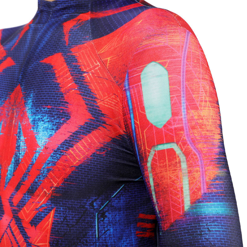 Spider-Man 2099 Miguel O'Hara Kids Cosplay Costume — detail