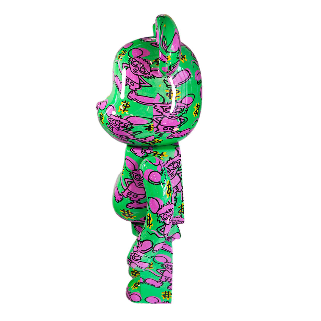 1000% Bearbrick Keith Haring 11 — side view