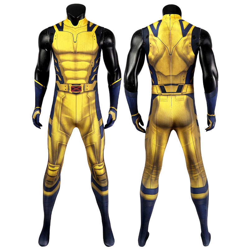 Deadpool & Wolverine Sleeveless Jumpsuit Cosplay Costume — side view
