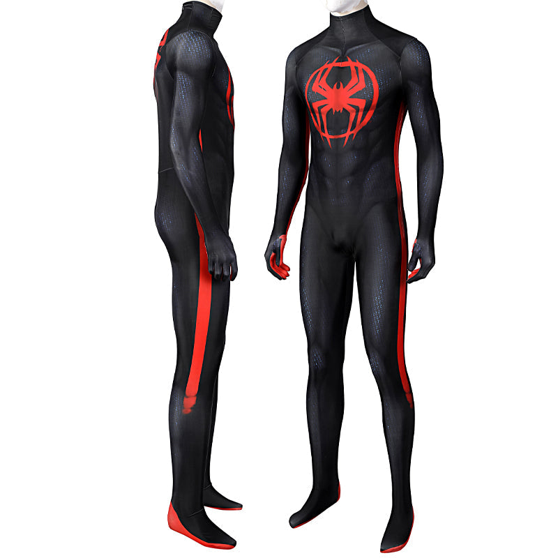 Spider-Man: Across the Spider-Verse Miles Morales Jumpsuit Cosplay Costume — side view