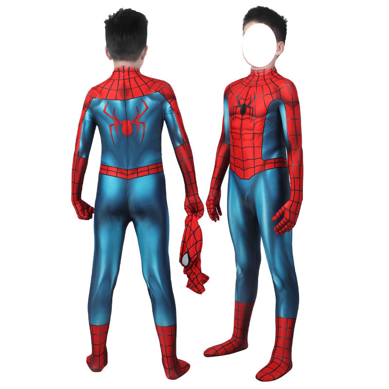 Spider-Man No Way Home Peter Parker Kids Cosplay Costume — side view