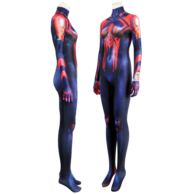 Spider-Man 2099 Miguel O'Hara Female Cosplay Costume — side view