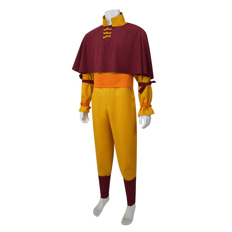 Avatar: The Last Airbender Aang Fullset Cosplay Costume — side view