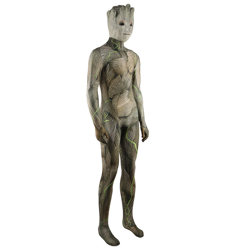 Guardians of the Galaxy Groot Jumpsuit Cosplay Costume — side view