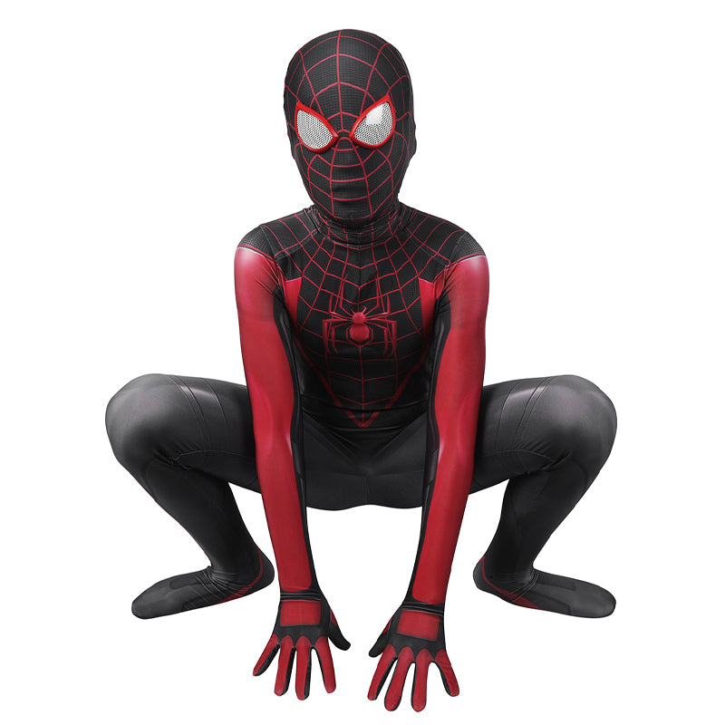 Spiderman PS5 2 Miles Morales Kids Jumpsuit Cosplay Costumes - Magic Stories