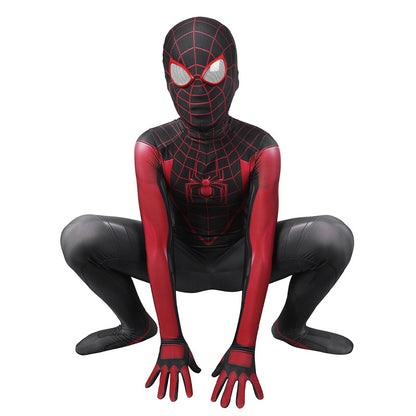 Spiderman PS5 2 Miles Morales Kids Jumpsuit Cosplay Costumes - Magic Stories