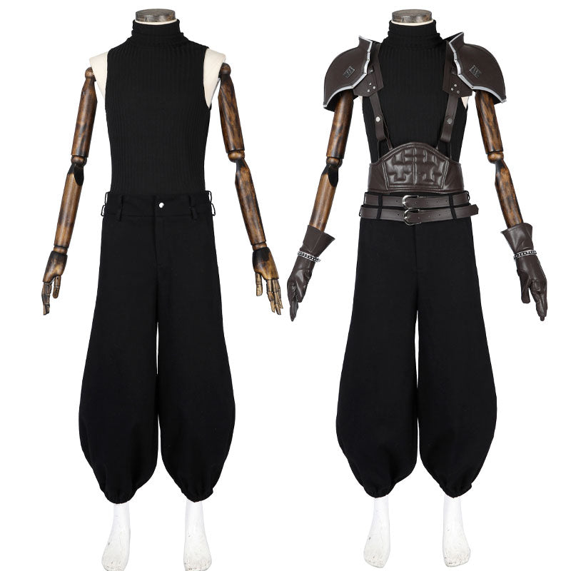 Final Fantasy VII Zack Fair Cosplay Costume — side view