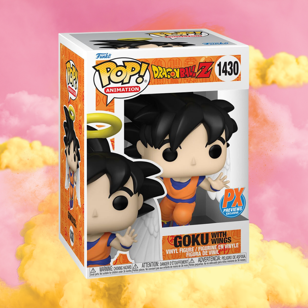 Goku with Wings Funko Pop (Non Chase) - Previews Exclusives — back view