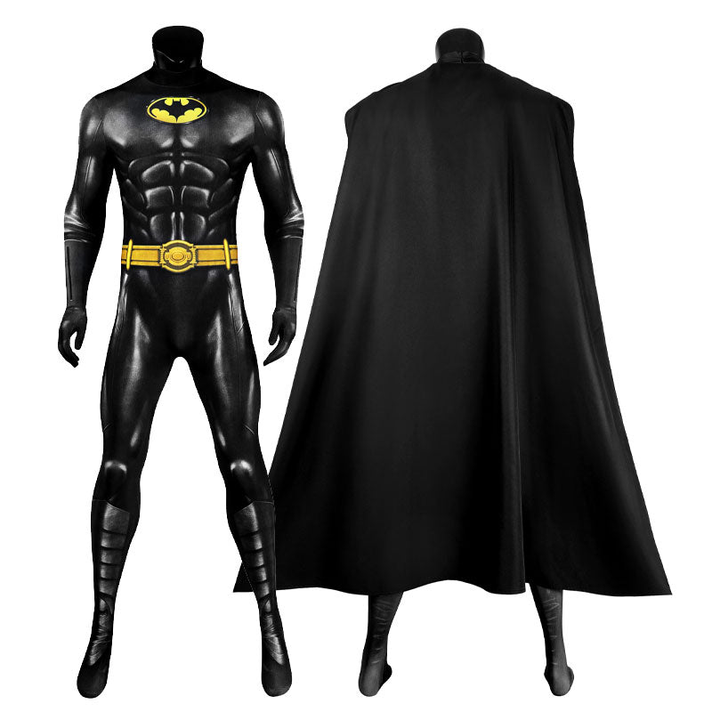 The Flash 2023 Batman Black Jumpsuit Cosplay Costume — side view