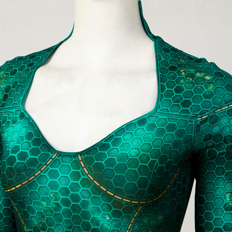 DC Aquaman Mera Jumpsuit Cosplay Costume — side view
