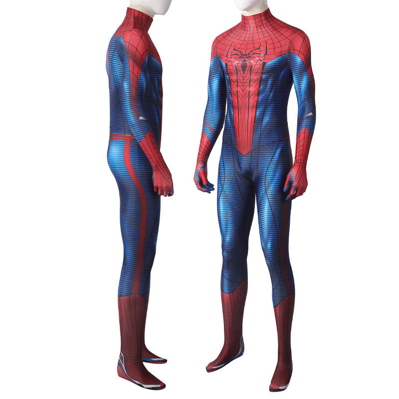 Spider-Man PS5 Amazing Suit Jumpsuit Cosplay Costumes — side view