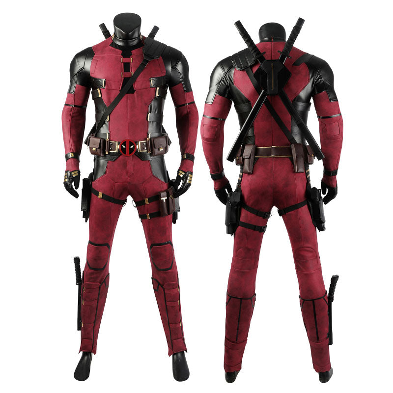 Deadpool Wade Wilson Cosplay Costume — back view