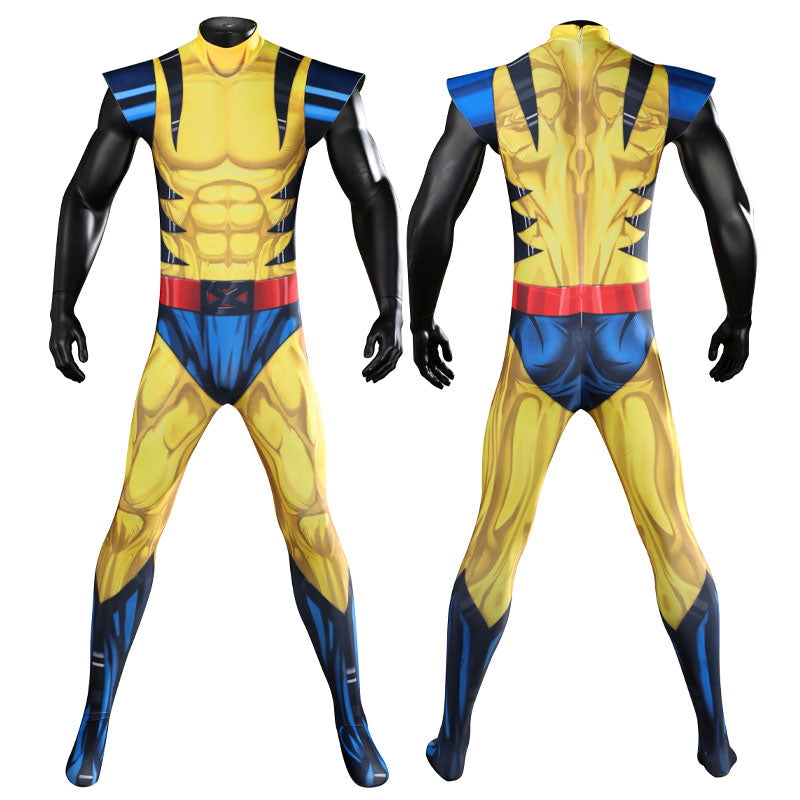 X-Men '97 Wolverine James Howlett Jumpsuit Cosplay Costumes — side view