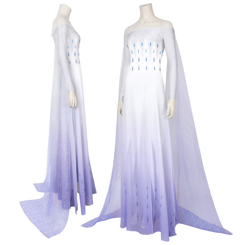 Frozen 2 Elsa Snow Queen Cosplay Costumes — in use