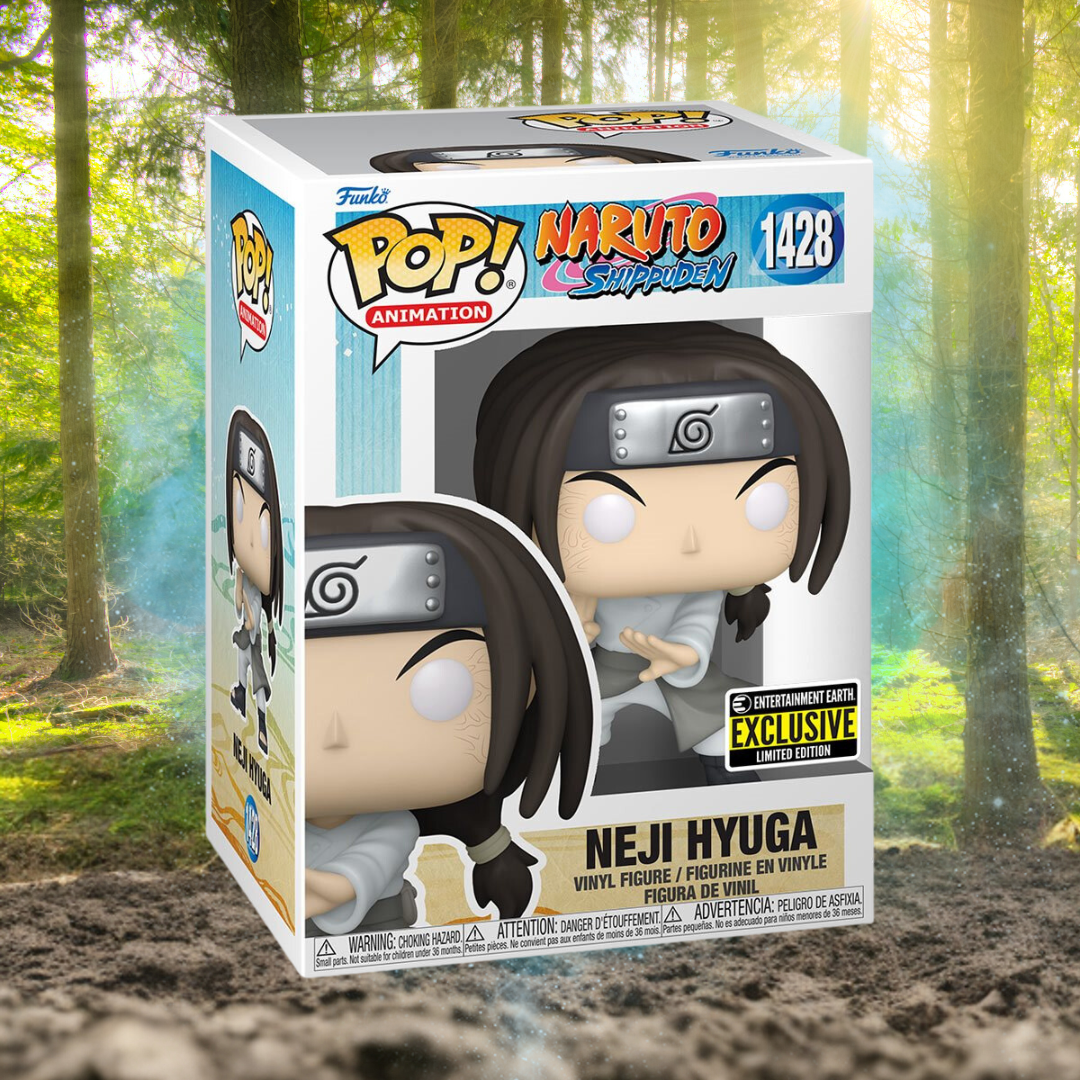 Neji Hyuga Funko Pop (Non-Chase) - Entertainment Earth Exclusive — back view