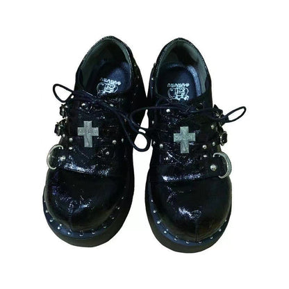 Platform Shoes Round Toe Punk Jk Lolita | Magic Stories
