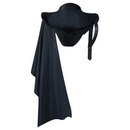 Halloween Party Demon Costume Retro Cape — back view