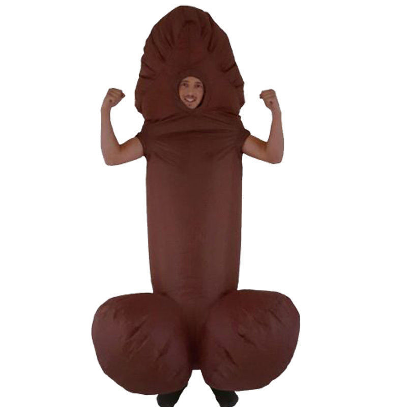 Trump on a Chair Inflatable Costume — scale reference
