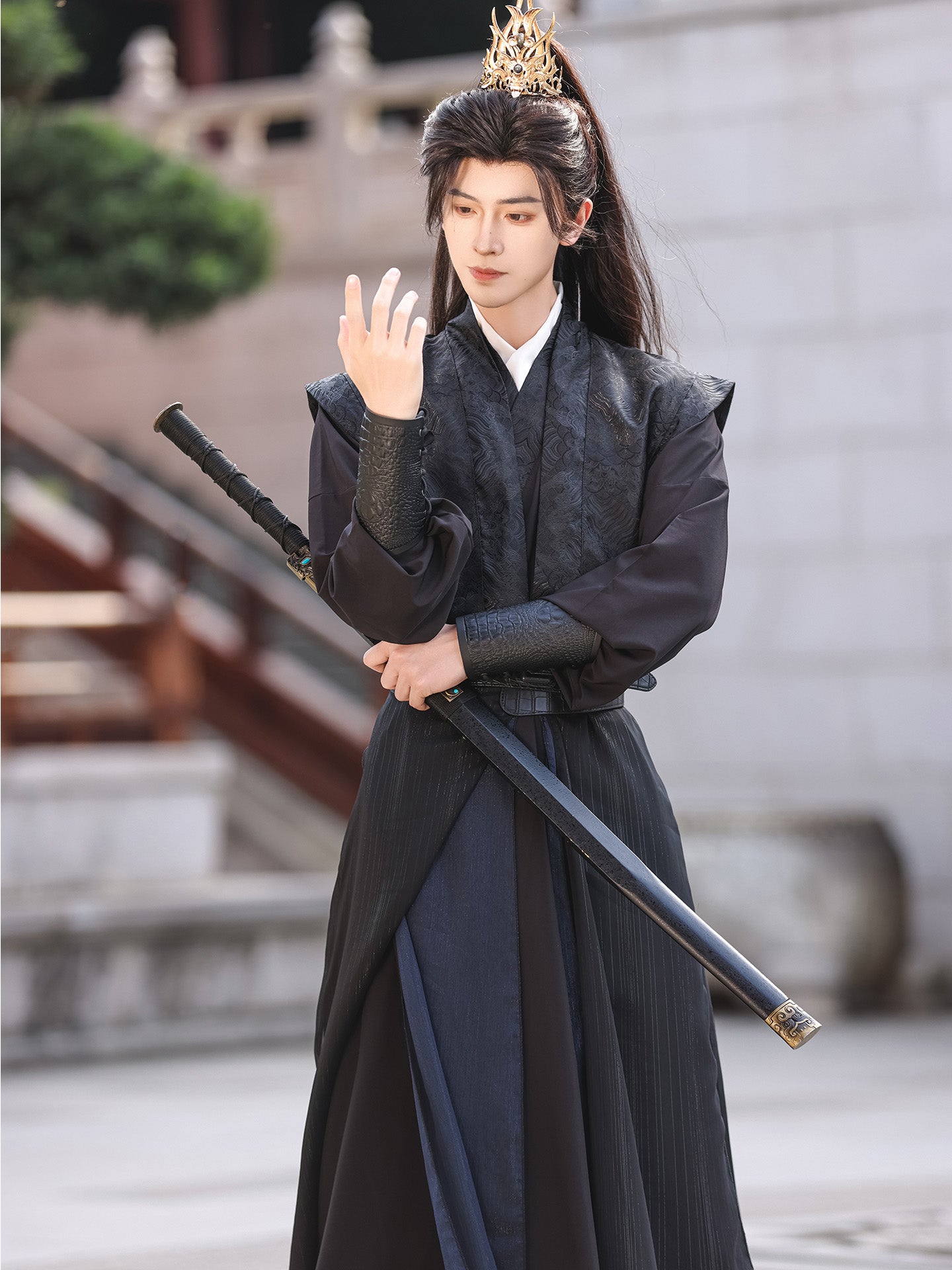 Hanfu Film And Television Costume Dance Costume Costume — back view