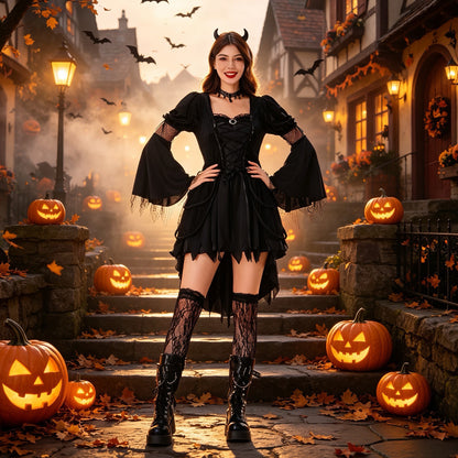 Halloween Fashion Witch Costume Dress | Magic Stories