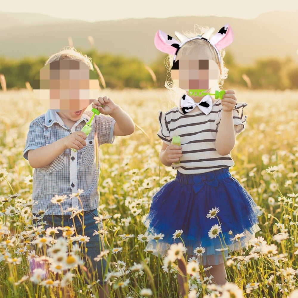 Cow Costume Set,3-piece Cow Outfit-headband With Ears, Tail, And Bow Tie And 2 Spotted Stickers, Perfect For — detail