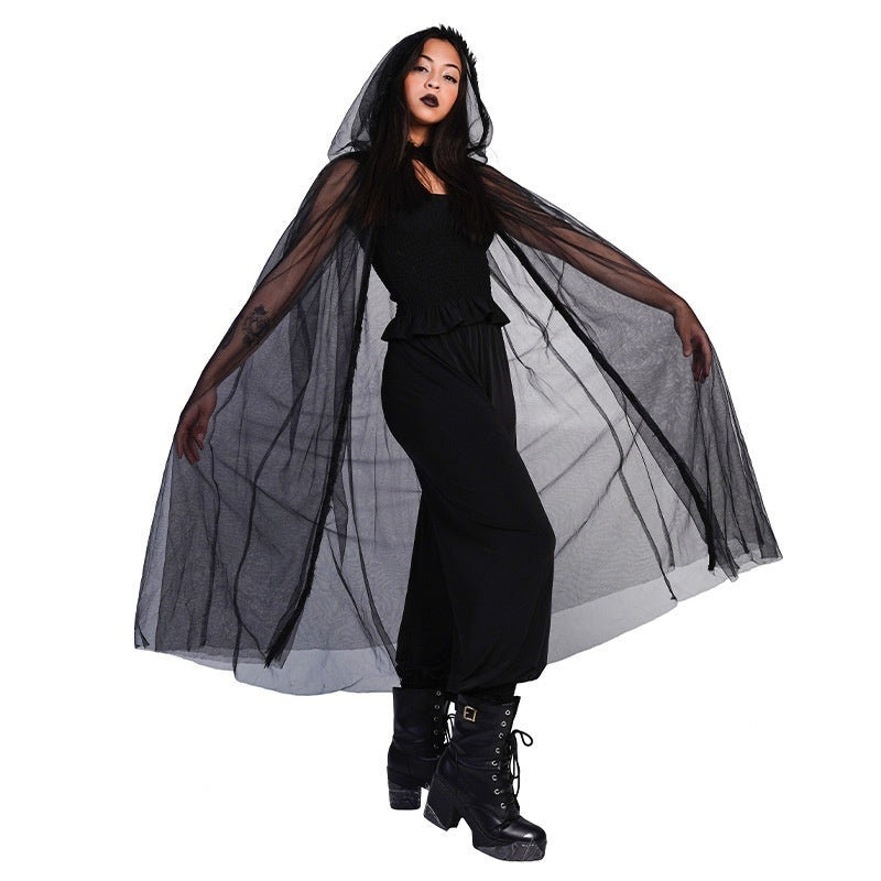 Halloween Scary Vampire Cloak Costume — scale reference