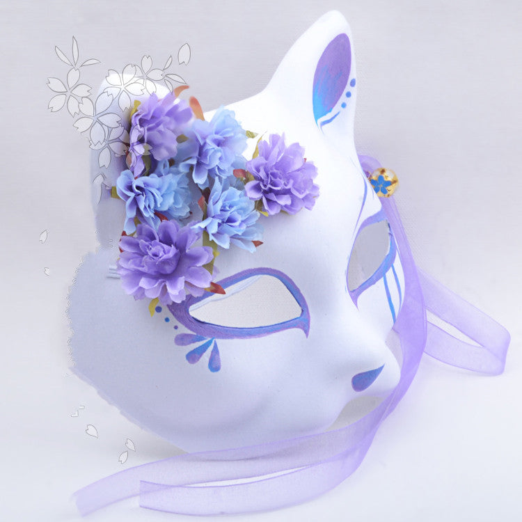 Hand Drawn Anime Fox Cat Mask | Magic Stories