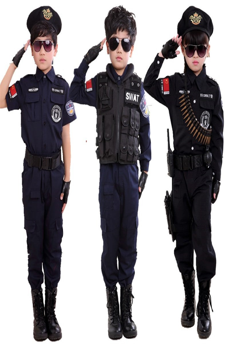 Boys Police Costume Children's Cosplay | Magic Stories