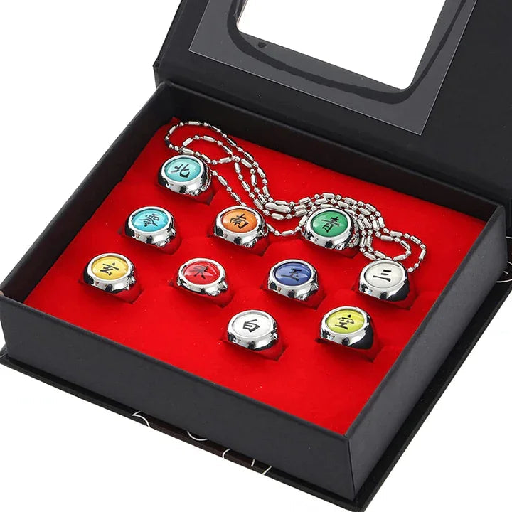 Set Anime Peripheral Alloy Ring | Magic Stories