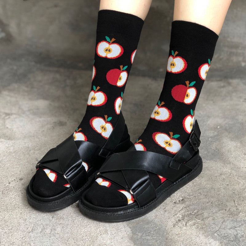 Cute Cotton Socks Women's Mid-tube Color | Magic Stories