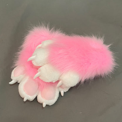 Colorful Beast Paw Gloves Cat's Paw Cute Plush — detail