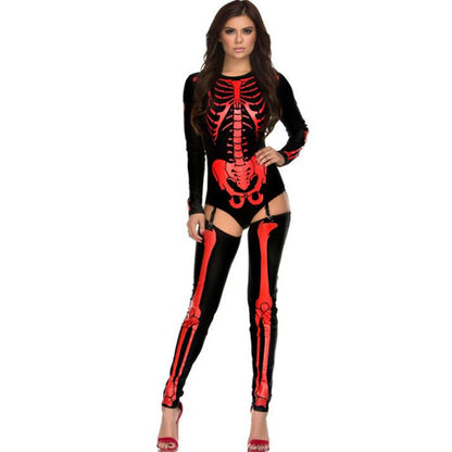 Halloween Cosplay Costume Skull Zombie Uniform — detail