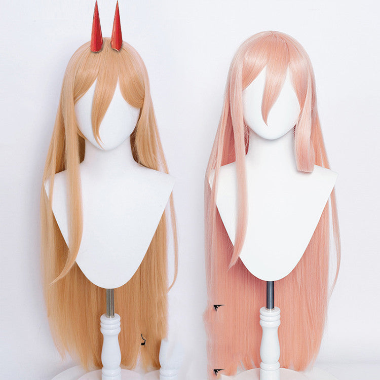 Mixed-Color Cosplay Wig - Smooth, Easy-Care Hair — side view