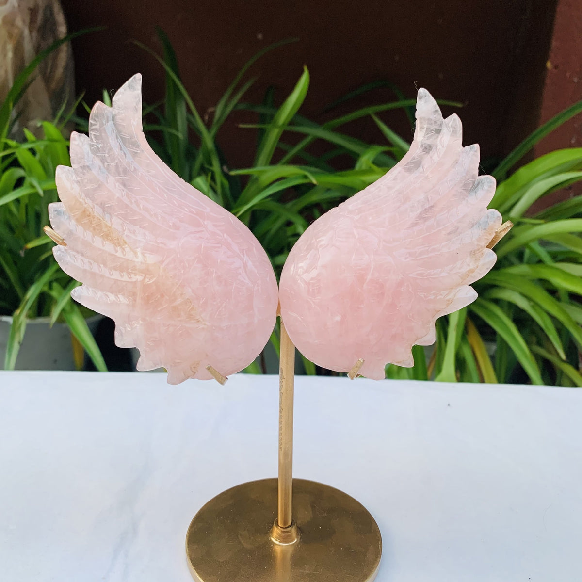 Angel Wings Carved Crystal Ornaments | Magic Stories