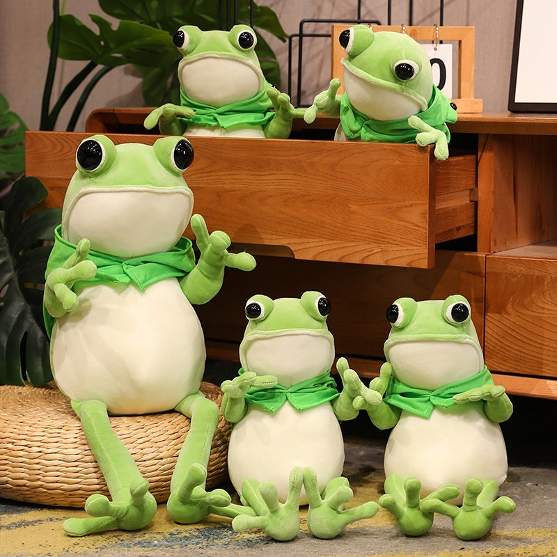 Creative Cloak Frog Doll Pillow Plush Toy — packaging