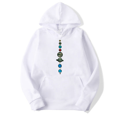 Multicolor Anime Men And Women Loose Hooded Sweatshirt — side view