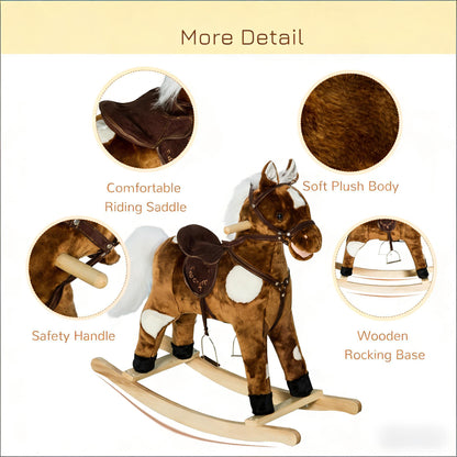 Rocking Horse,Kids Plush Rocking Horse | Magic Stories