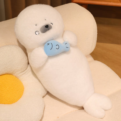 Cute Lying-seal Plush Toy Soft Sea Otter | Magic Stories