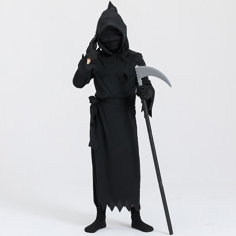 Children's Halloween Cos Costume Death Costume Costumes — back view